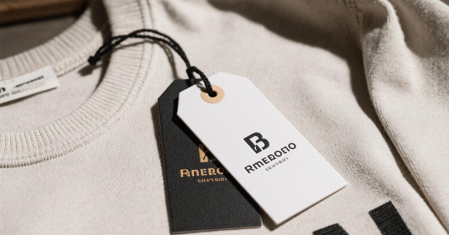 Stylish custom hang tags for clothing designed to reflect brand identity